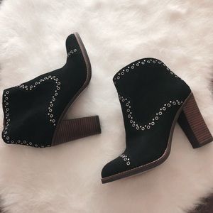 NWOT Lucky Brand Suede Booties, 8.5